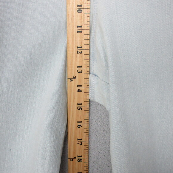 Gloria Vanderbilt Womens Wide Leg Crop Jeans 18 Light Blue 5 Pocket Denim Casual - Picture 5 of 14